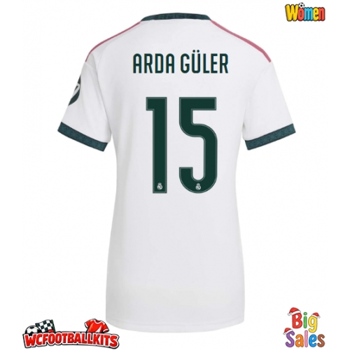 Real Madrid Arda Guler #15 Replica Home Stadium Shirt for Women 2026-27 Short Sleeve